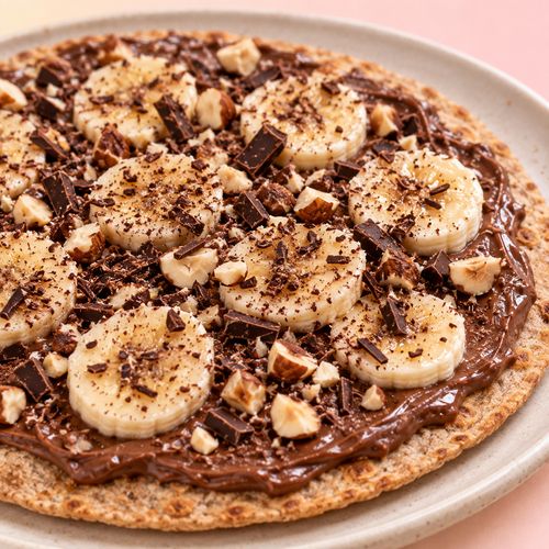 Sladká pizza s domácí „nutellou“